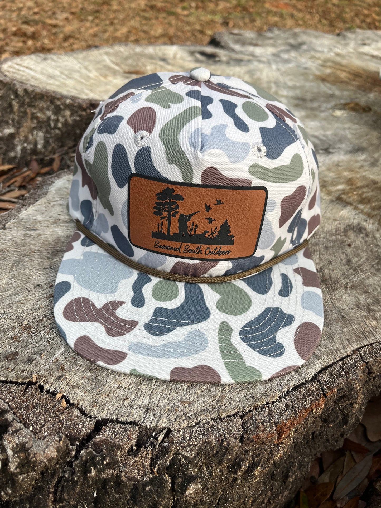 Seasoned South's "Ducks are Calling" flat bill, rope, snapbacks