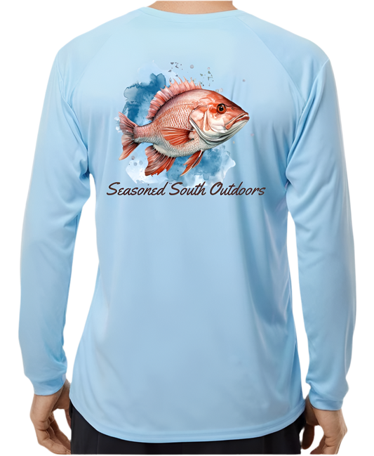Summertime Blues “Snapper” performance shirt